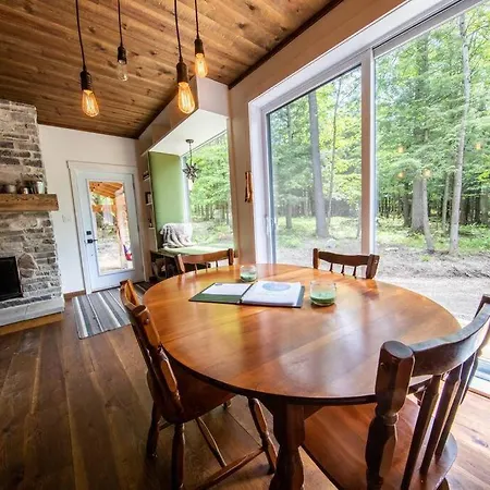 Chalet Deschamps- Spa- Chien Accepte- Nature- Estrie Mansonville Exterior photo